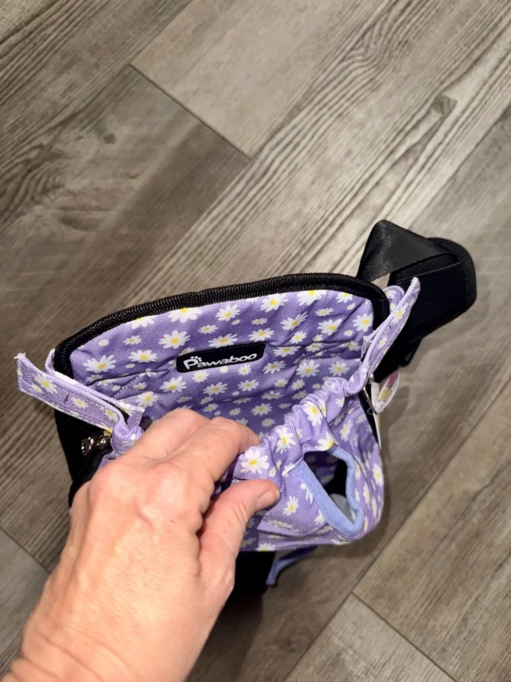 NWT Pawaboo Adjustable Dog Carrier BackpacK Pet Front Cat Travel Bag Dog purple